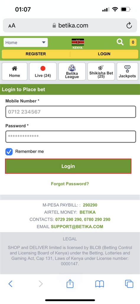 betika login to my account - Betika entrar